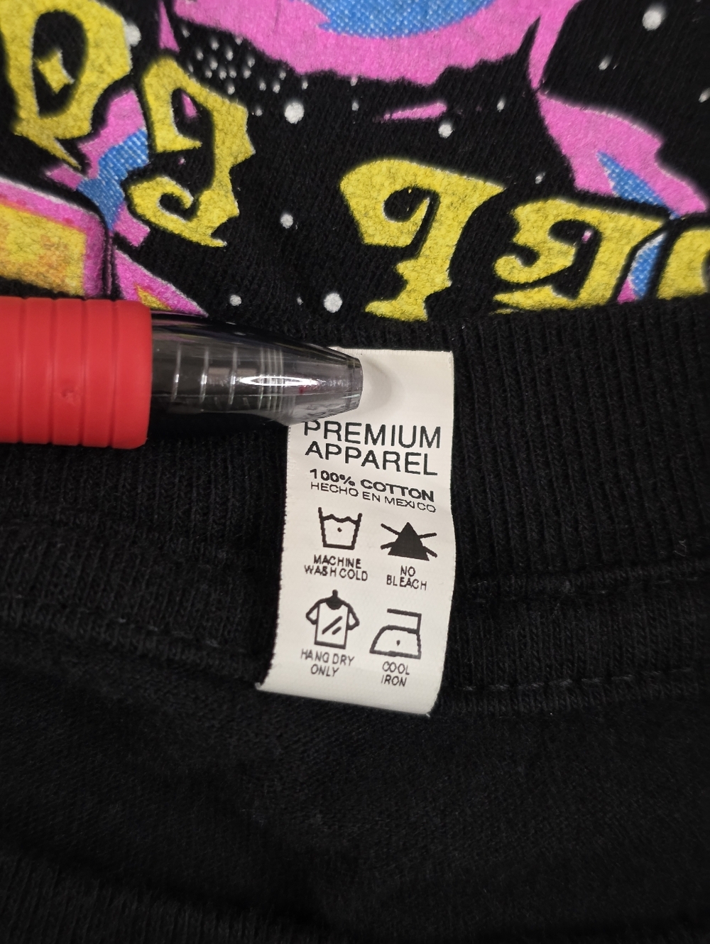 Dixxon Flannel Co Space Tripper Graphic Long Sleeve Tee Men XL Black Neon Cotton - Picture 9 of 9